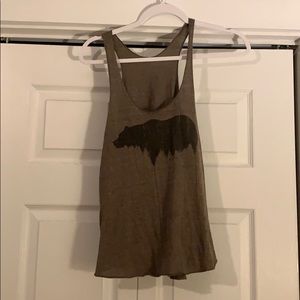 Racerback graphic tank